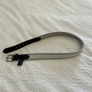 Vineyard Vines Grey and Light Blue Woven Kids Belt